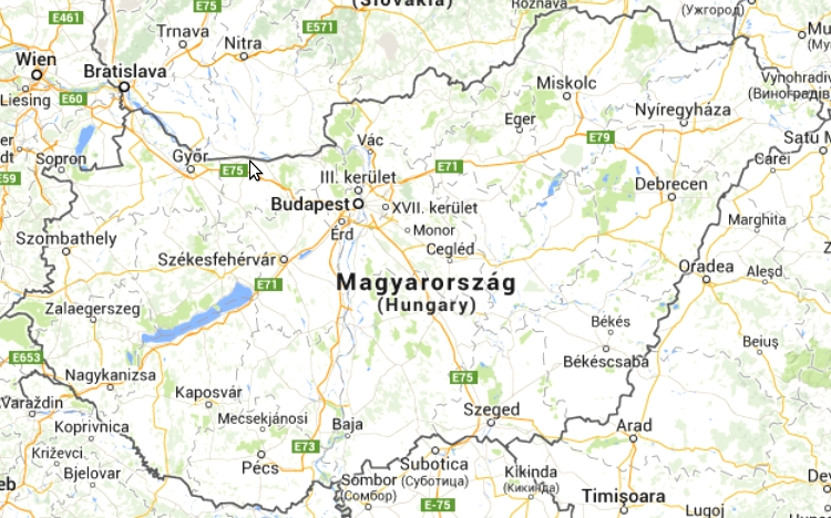 Carte Hongrie